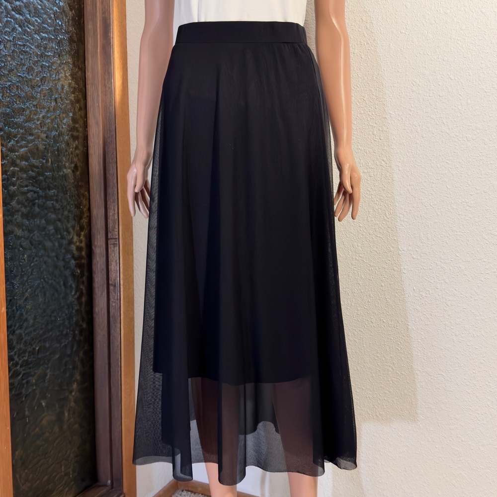 Tulle Shell Midi Skirt | Alfani | Size Small